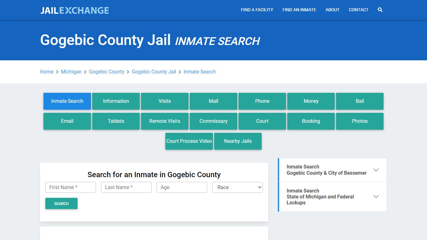 Gogebic County Jail, MI Inmate Search: Roster & Mugshots